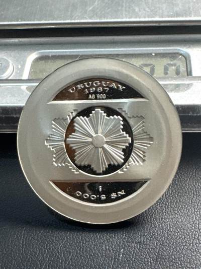 ❤️【币观天下】❤️ 第342期钱币秒杀拍卖场- 2026.2.4秒杀专场 长期征集拍品  - 1987 乌拉圭 中央银行 5000比索【精制】银币