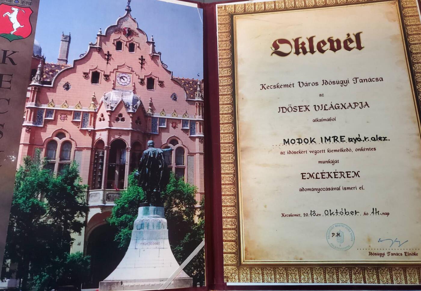 韵星假日军品类拍卖第三十九期暨默多克中校夫妇专场 -- Rimey Holidays Militaria Auction 39 & The Modoks Collection  匈牙利凱吉凱梅特市默多克中校为犹太社区积极服务感谢大奖状一套