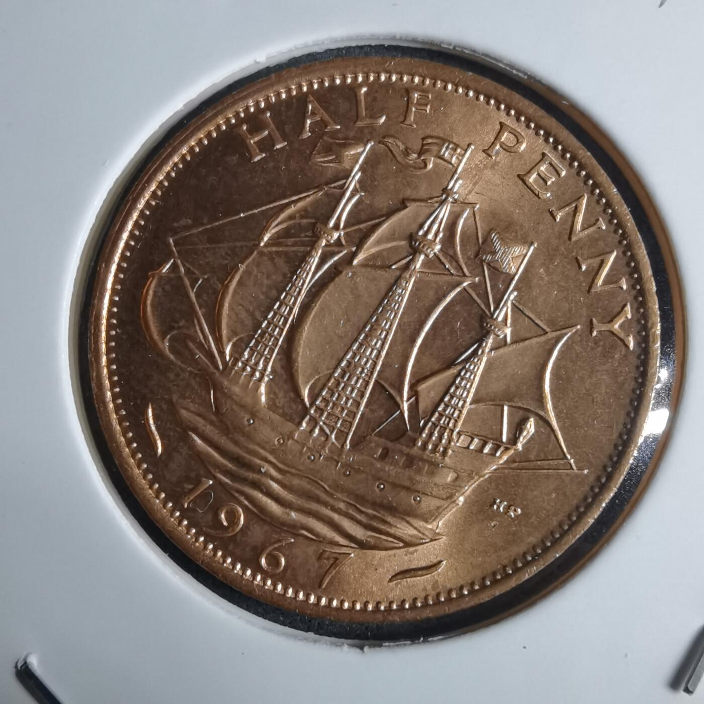 沼泽如烟--第983场 英国1967年半便士