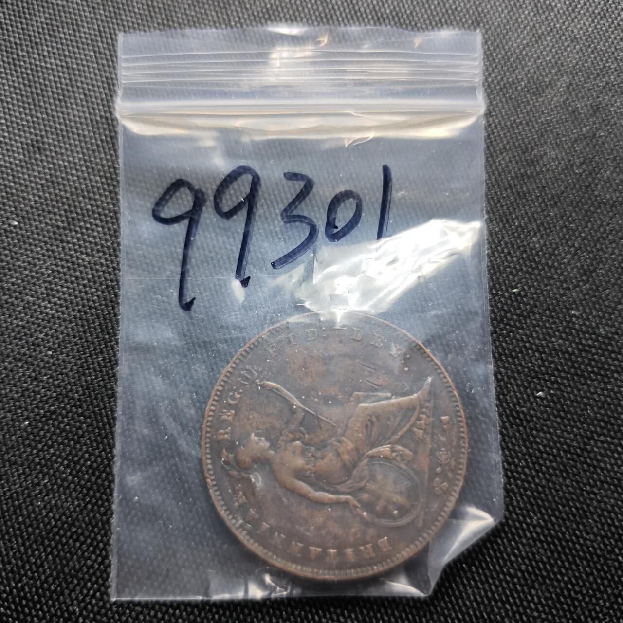 KK钱币收藏小铺  第399期  百期特拍（四拍之三）2月预留时间 周末发货  1855英国维多利亚女王1便士铜币