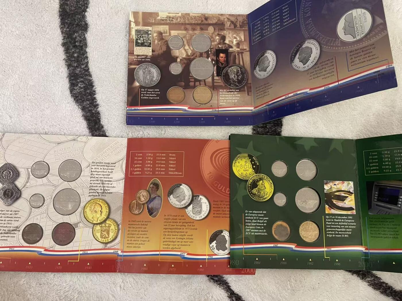 ❤️【币观天下】❤️ 第342期钱币秒杀拍卖场- 2026.2.4秒杀专场 长期征集拍品  荷兰1999-2001年官方套币全套 品相如图正常氧化 