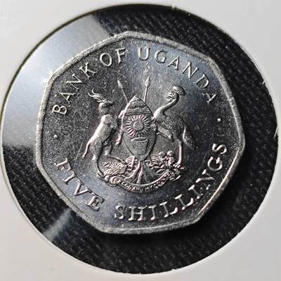 KK钱币收藏小铺  第391期  2月预留时间 周末发货 -  乌干达5先令 好品