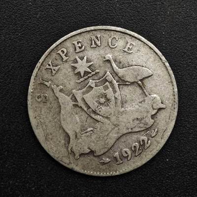 【淘币小摊】实时拍第八百六十三拍   小银币散币场   年前最后一周 之前的预留小年前全部发出 请更换最新收货地址  - 澳大利亚1922年乔治五世6便士银币