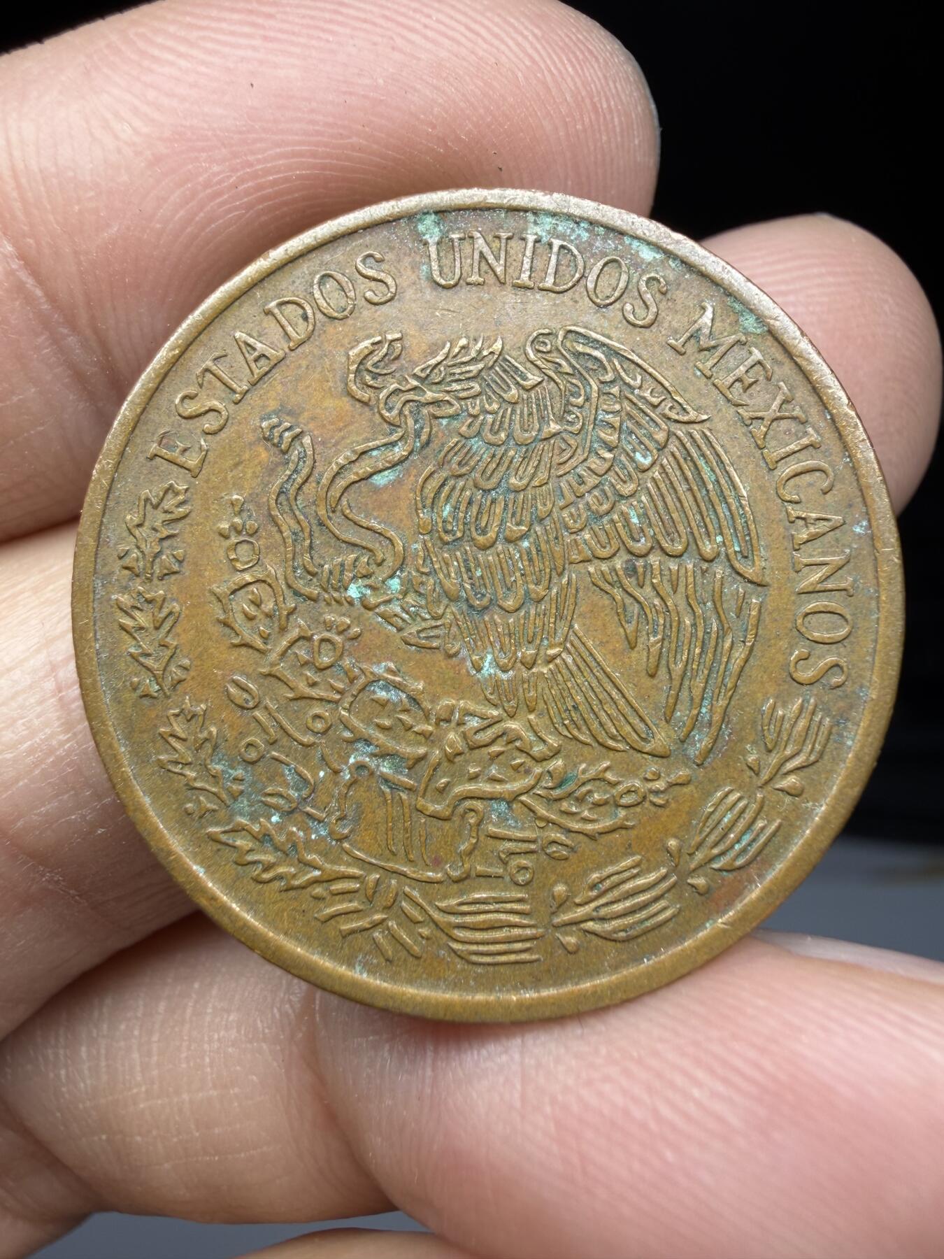 2025年集古藏今外币拍卖第二期-第3场—（总第303拍），可以寄存60天，满160元包邮。 1973年墨西哥20分