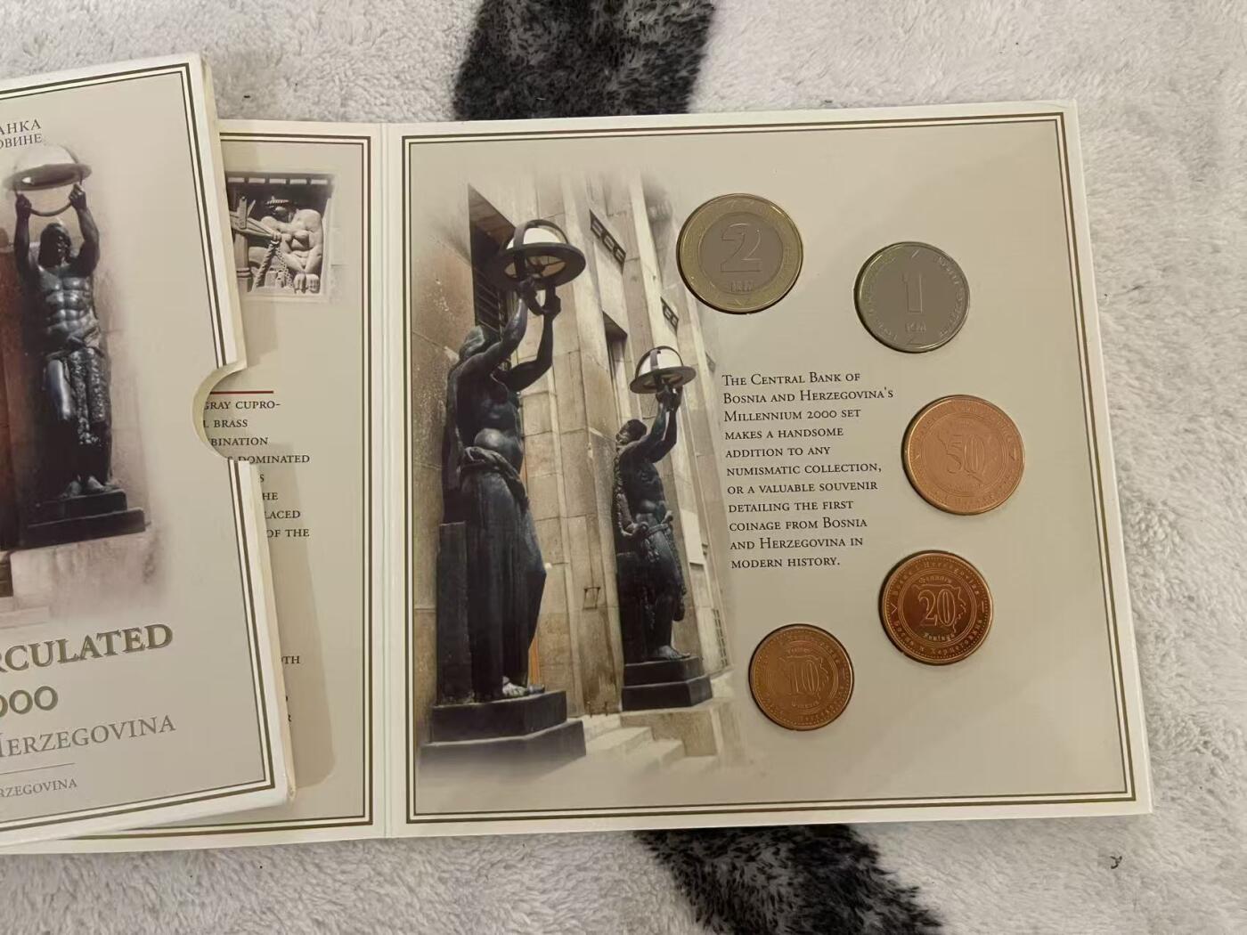 ❤️【币观天下】❤️ 第342期钱币秒杀拍卖场- 2026.2.4秒杀专场 长期征集拍品  波黑2000年千禧年官方套币 