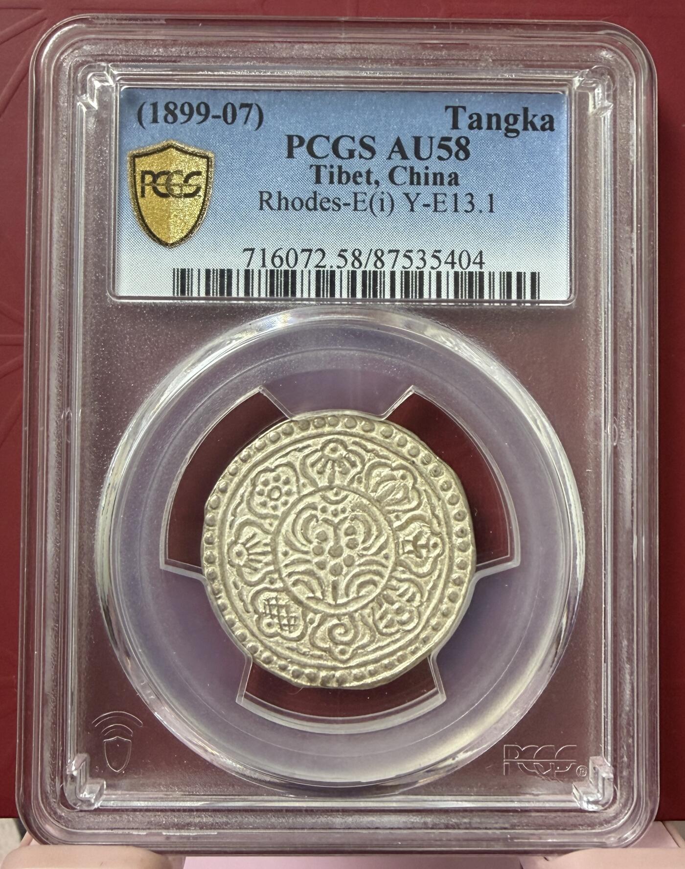 2026年2月捡漏拍 (1899-07) Tangka 中国西藏章噶银币