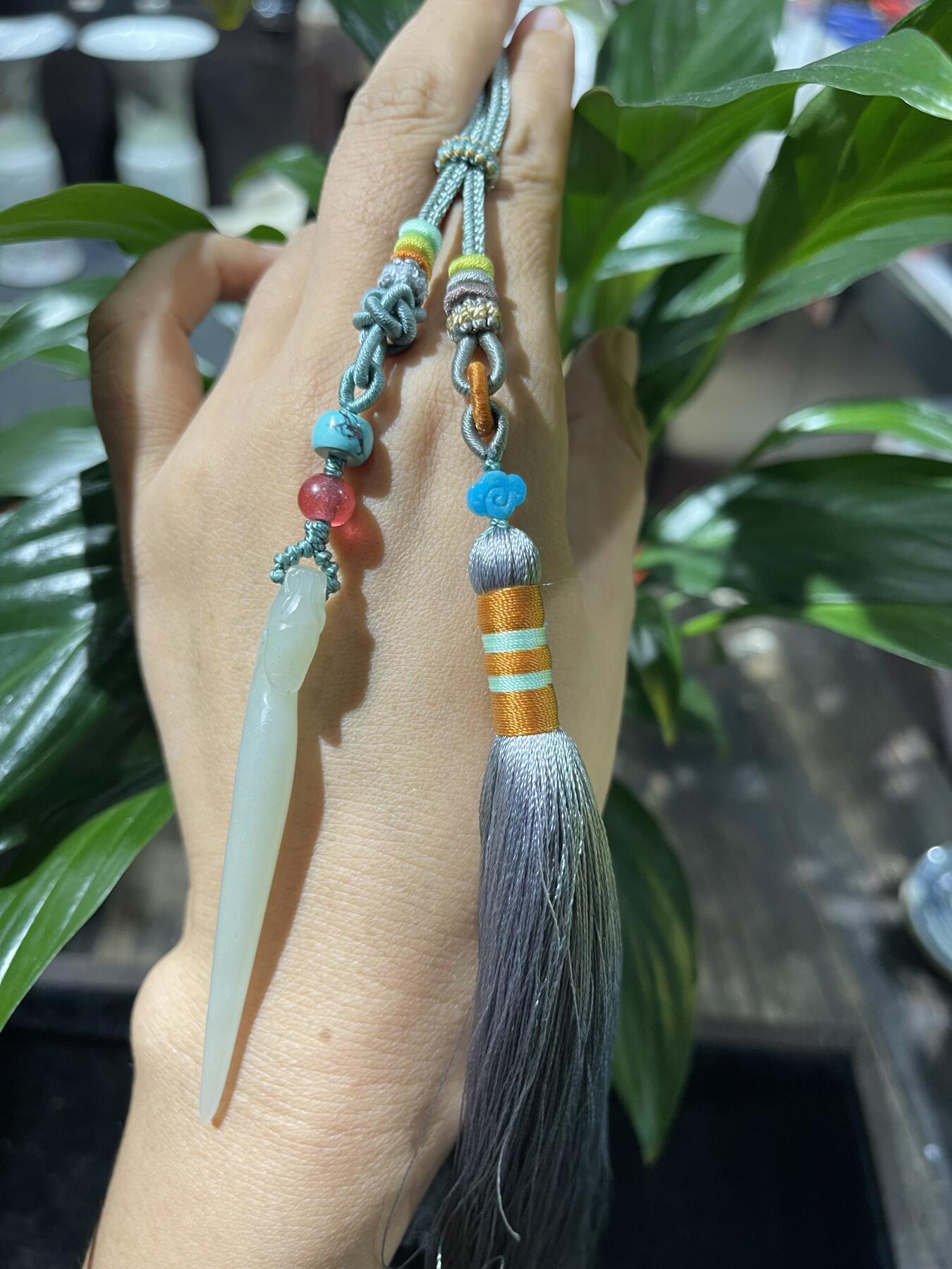 和田玉籽料手工挂饰