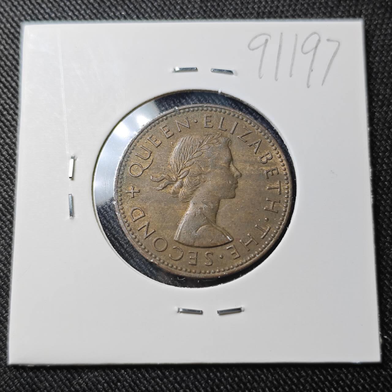 KK钱币收藏小铺  第391期  2月预留时间 周末发货  新西兰半便士铜币