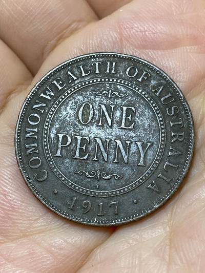 2026年第十八场(总第一百八十七场）外国好品散币场(免佣金) - 澳大利亚🇦🇺1917年1便士(乔治五世时期，I标c版加尔各答造)