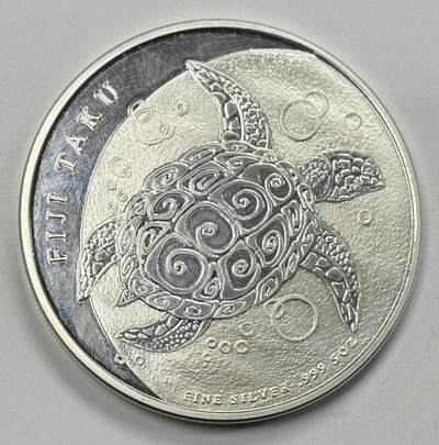 S&S Numismatic世界钱币-拍卖 第120期  - 斐济2011年 海龟 10元5盎司999投资银币 155.5克999银