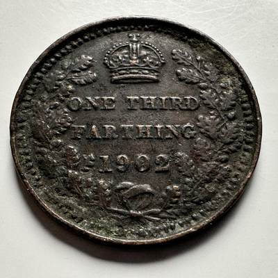 🌹外币初藏🌹🐯2026年第15场  每周二四六晚8️⃣点 接代拍 - 英国1902年1/3法新 地中海殖民地使用 少见品种