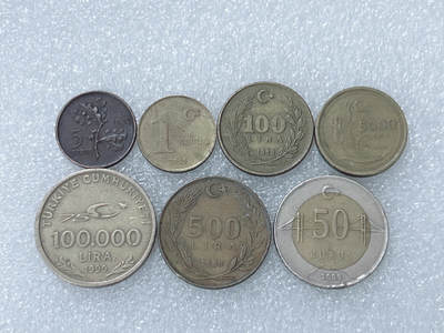 第一海外回流一元起拍收藏 散集专场  第298期 - 土耳其硬币 7枚