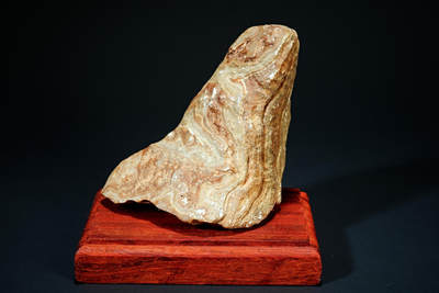 上海都达杂项专场十九（全场包邮） - 戈壁石连座90-3