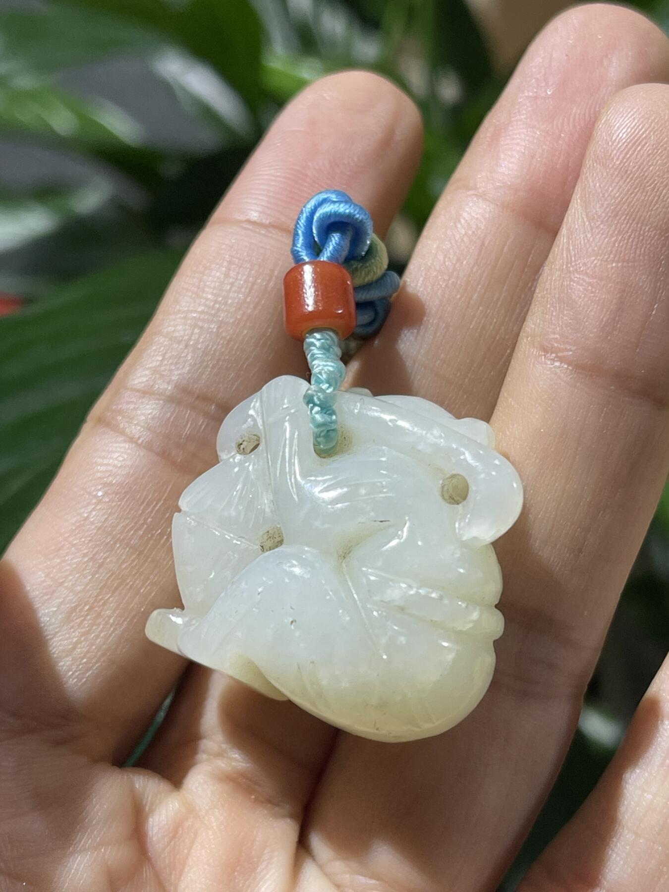 和田玉籽料手工挂饰