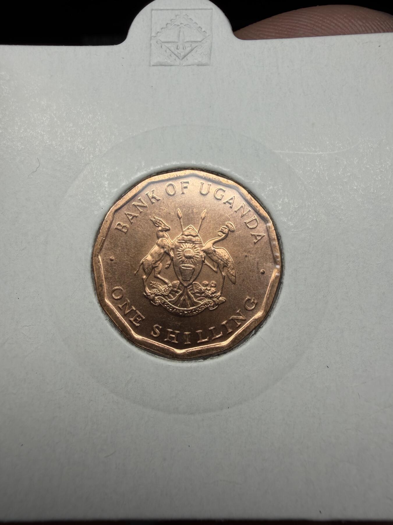 2025年集古藏今外币拍卖第二期-第3场—（总第303拍），可以寄存60天，满160元包邮。 1987年乌干达1先令