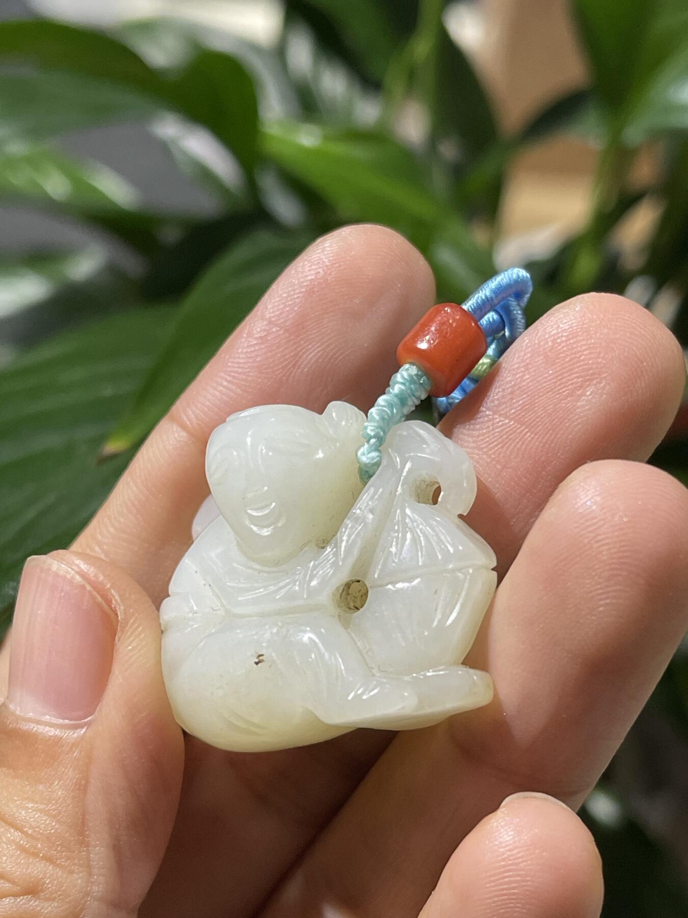 和田玉籽料手工挂饰