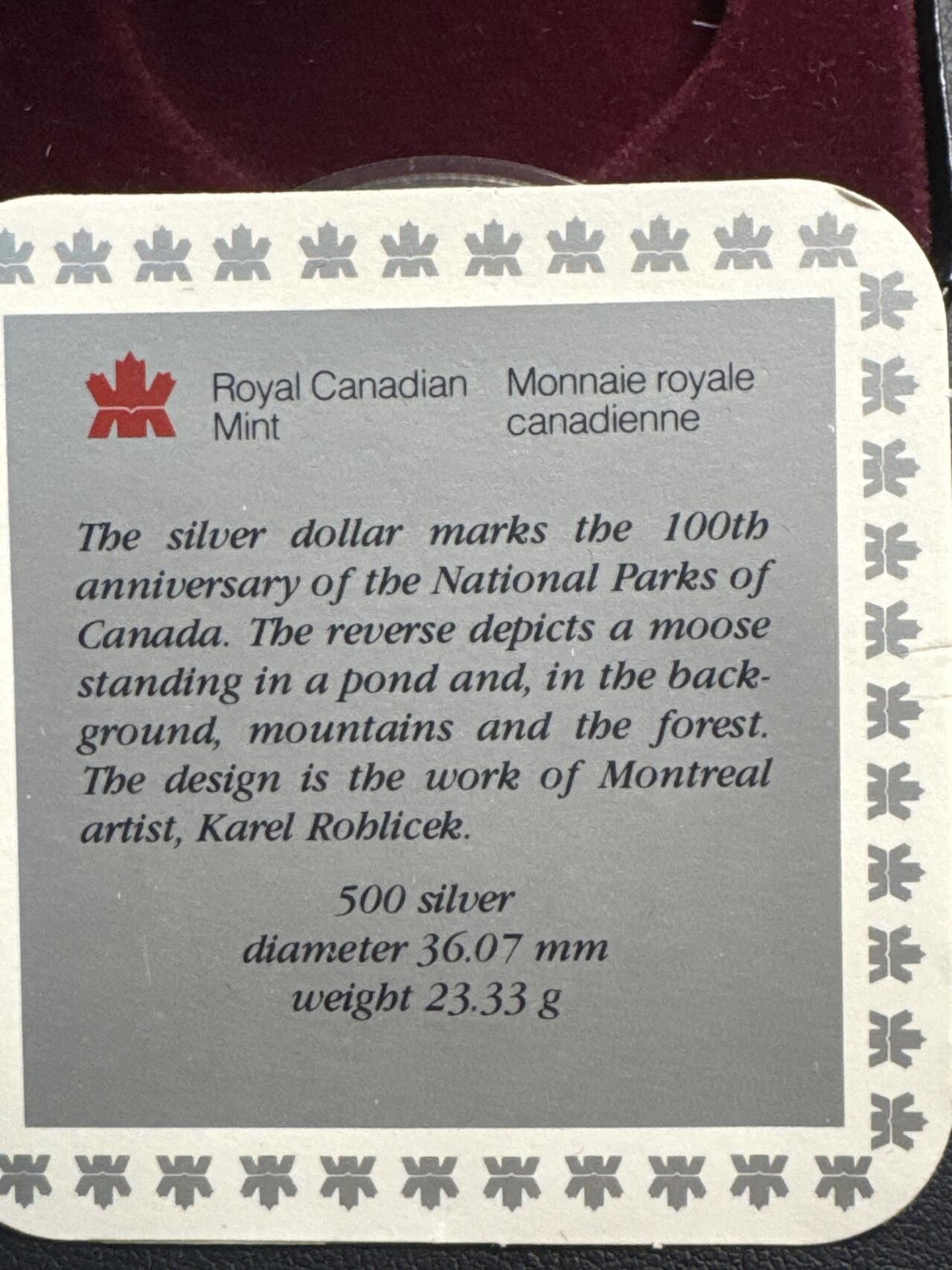 ❤️【币观天下】❤️ 第342期钱币秒杀拍卖场- 2026.2.4秒杀专场 长期征集拍品  1985 加拿大 原始生物北美驯鹿银币 带盒带证书【精制】银币