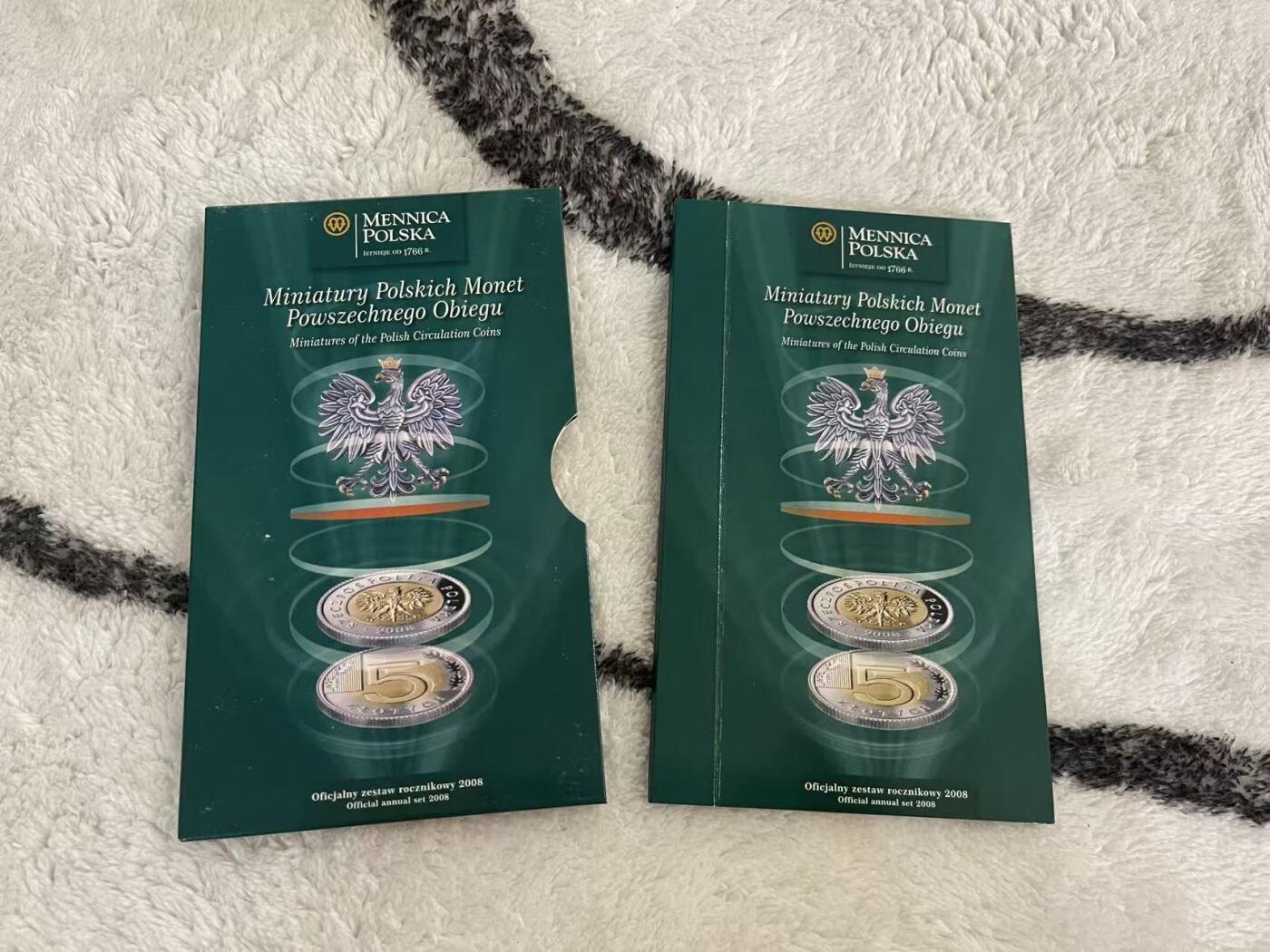 ❤️【币观天下】❤️ 第342期钱币秒杀拍卖场- 2026.2.4秒杀专场 长期征集拍品  波兰2008年迷你官方套币 缩小版比例非流通套币 稀少 