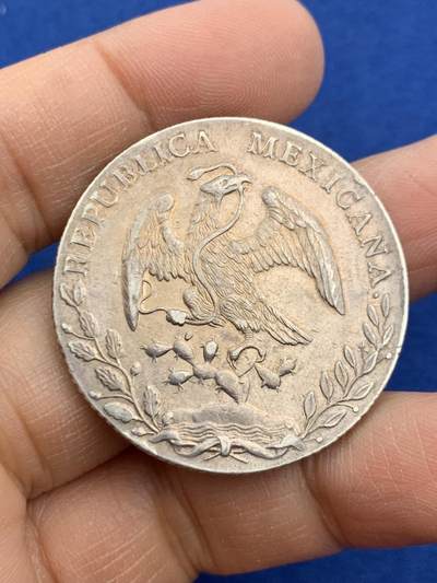 《竞宝斋》第464场 周日，周一，周二，3场连拍 （全场包邮）欢迎送拍 - 墨西哥1890年鹰洋8R银币 公博砸盒 （其它均为真假不论的赠品） 细节见图