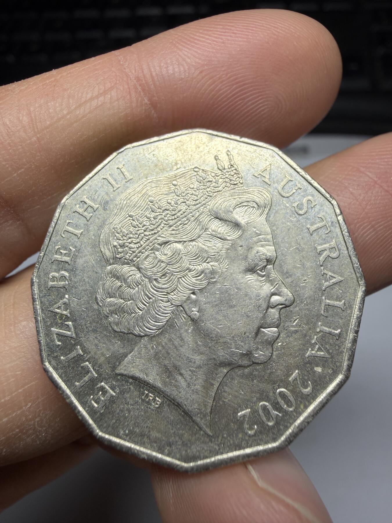 2025年集古藏今外币拍卖第二期-第3场—（总第303拍），可以寄存60天，满160元包邮。 2002年澳大利亚50便士纪念币