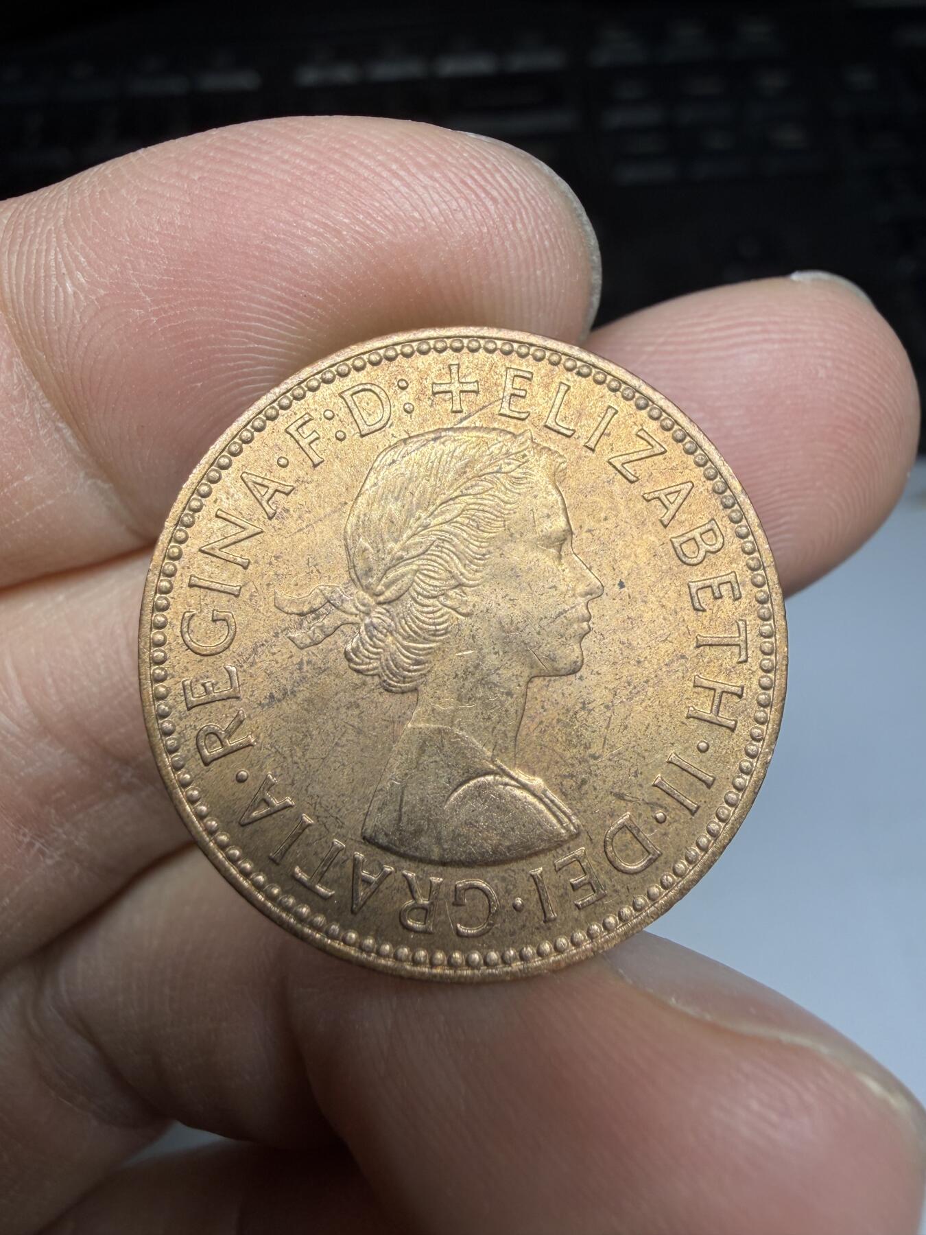 2025年集古藏今外币拍卖第二期-第3场—（总第303拍），可以寄存60天，满160元包邮。 1964年英国半便士