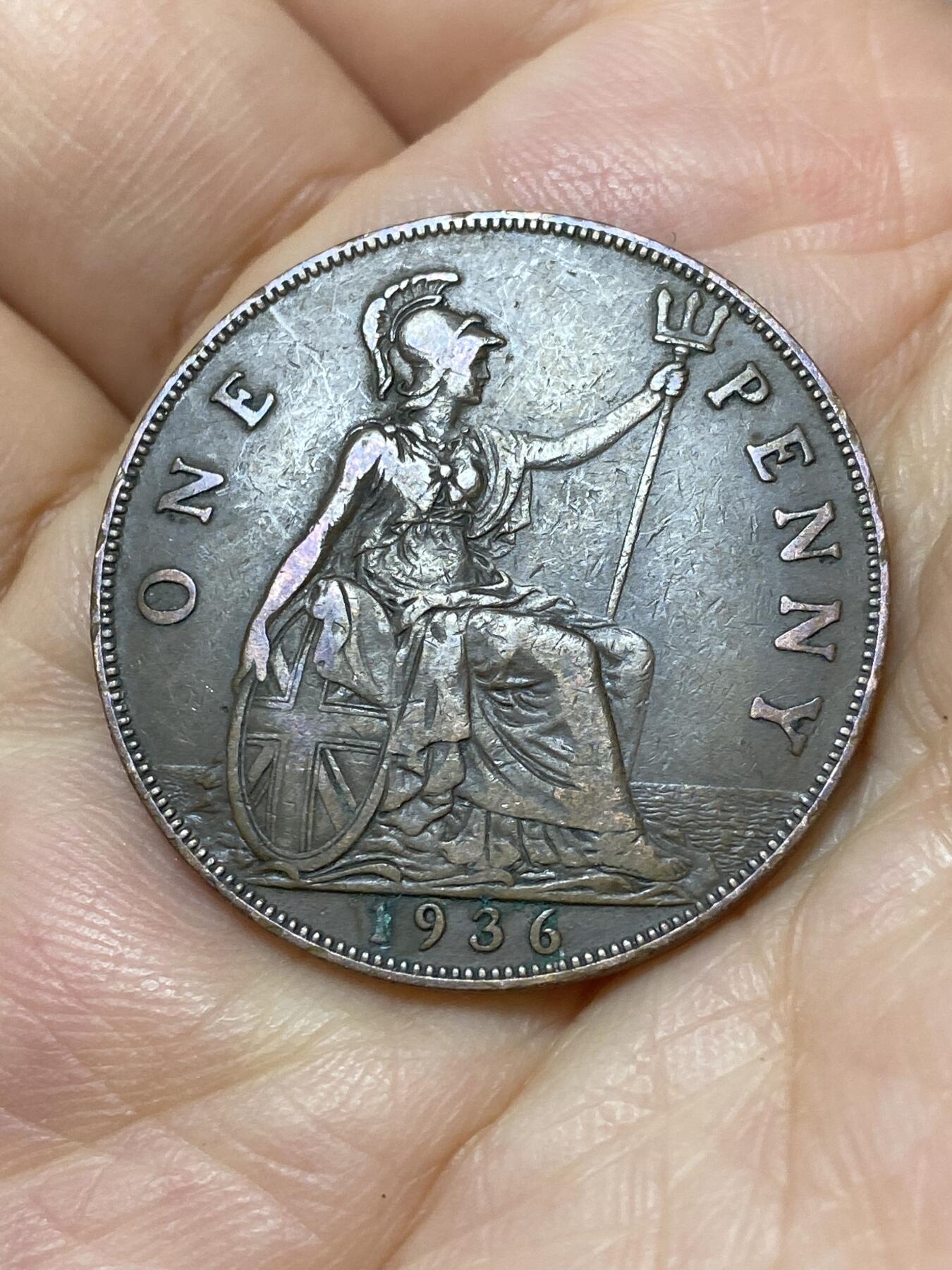 2026年第十八场(总第一百八十七场）外国好品散币场(免佣金) 英国🇬🇧1936年1便士(乔治五世逝世年，第三版关门年)