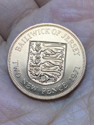 2026年第十八场(总第一百八十七场）外国好品散币场(免佣金) - 原光好品–泽西岛🇯🇪1971年2新便士(伊丽莎白二世中年花冠，十进制第一套，首发年)