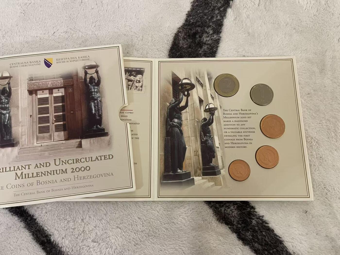 ❤️【币观天下】❤️ 第342期钱币秒杀拍卖场- 2026.2.4秒杀专场 长期征集拍品  波黑2000年千禧年官方套币 