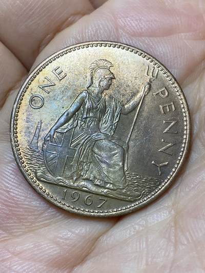 2026年第十八场(总第一百八十七场）外国好品散币场(免佣金) - 英国🇬🇧1967年1便士(伊丽莎白二世青年桂冠第二版，普制币关门年)