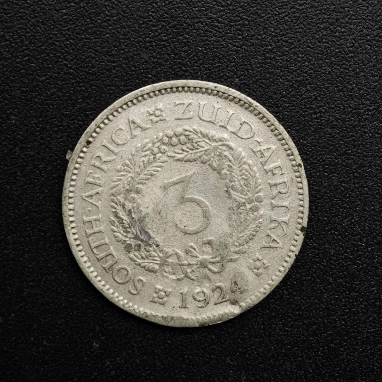 【淘币小摊】实时拍第八百六十三拍   小银币散币场   年前最后一周 之前的预留小年前全部发出 请更换最新收货地址  南非1924年乔治五世3便士银币