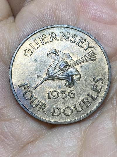 2026年第十八场(总第一百八十七场）外国好品散币场(免佣金) - 英属根西岛🇬🇬1956年4道布(伊丽莎白二世时期，最后一版4道布)