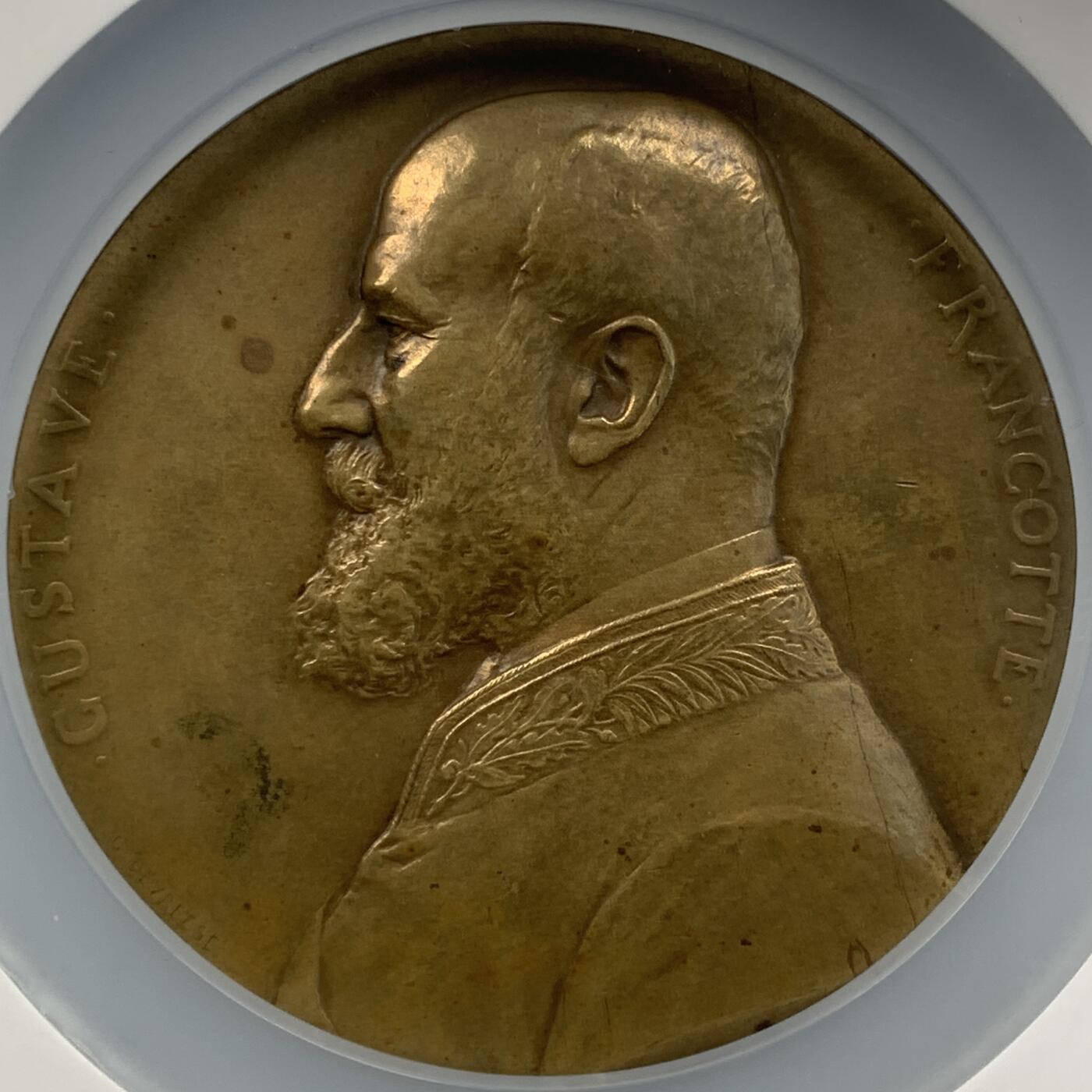 掌中浮雕-藏着的欧洲第052场 1905年比利时列日世博会大铜章，65mm