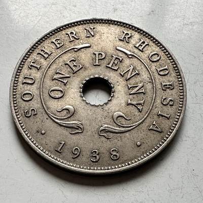 🌹外币初藏🌹🐯2026年第15场  每周二四六晚8️⃣点 接代拍 - 英属南罗得西亚1938年一便士