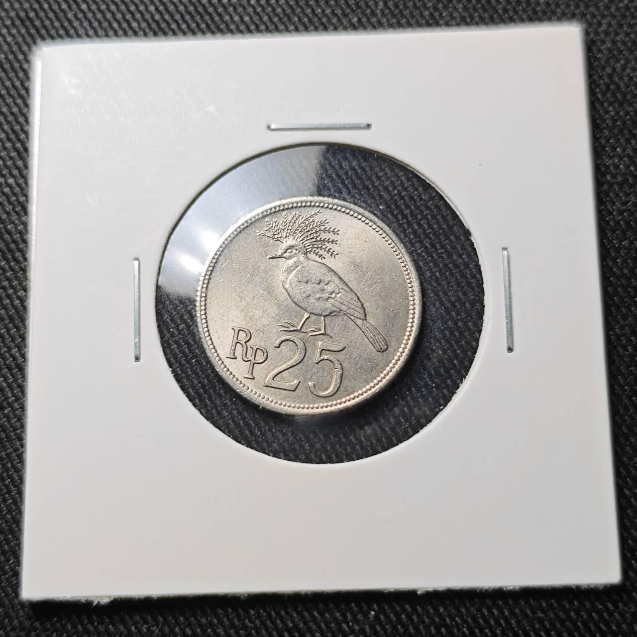 KK钱币收藏小铺  第391期  2月预留时间 周末发货  印度尼西亚25卢比