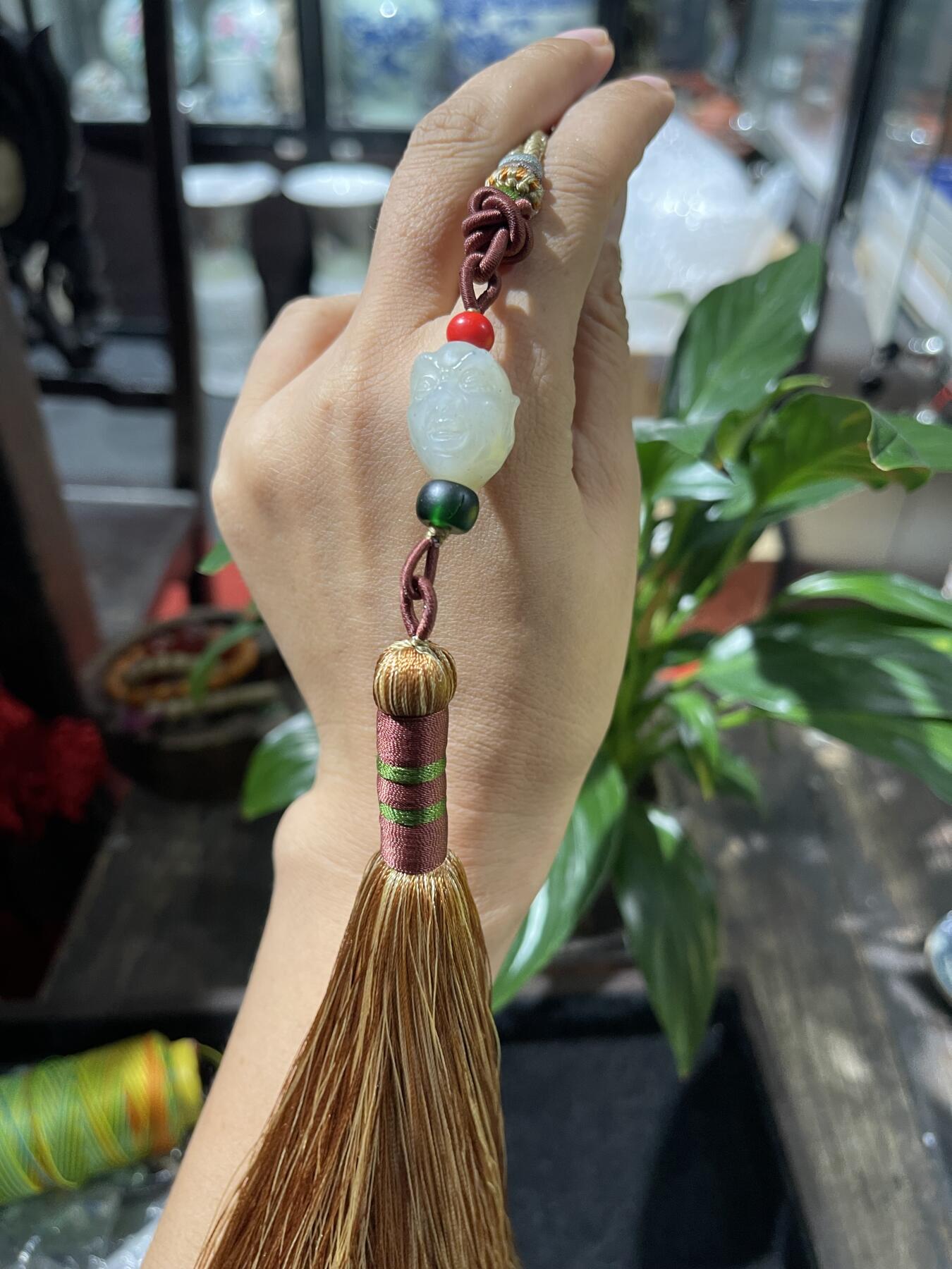 和田玉籽料手工挂饰 和田玉罗汉挂饰