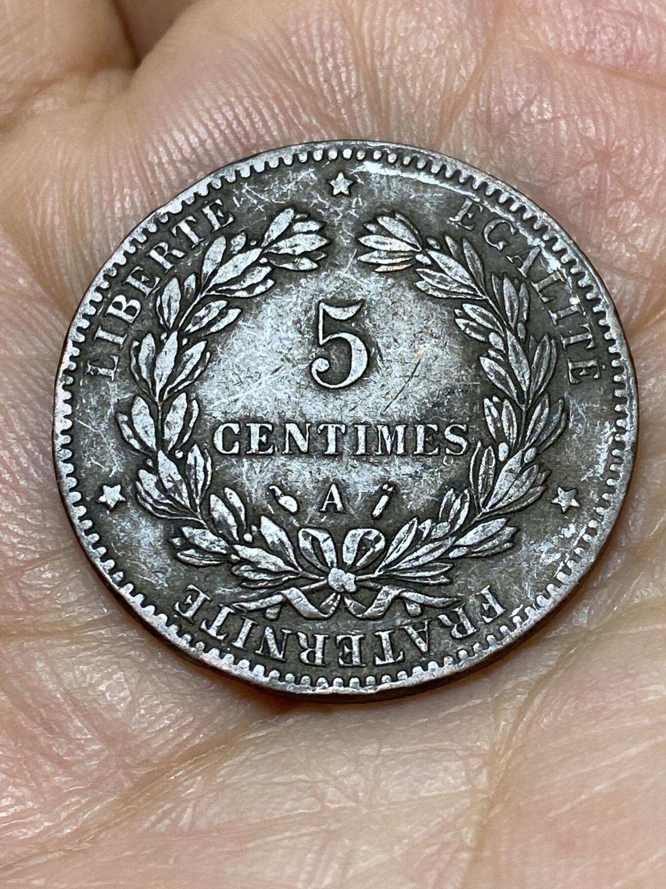 2026年第十八场(总第一百八十七场）外国好品散币场(免佣金) 法兰西第三共和国1889年5生丁(第一版，A标巴黎造)