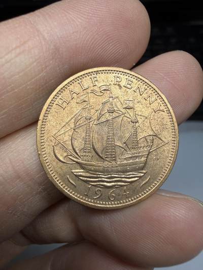 2025年集古藏今外币拍卖第二期-第3场—（总第303拍），可以寄存60天，满160元包邮。 - 1964年英国半便士