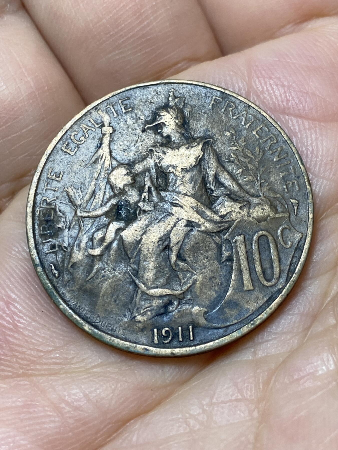 2026年第十八场(总第一百八十七场）外国好品散币场(免佣金) 法兰西第三共和国1911年10生丁