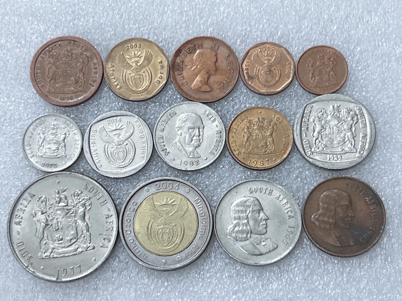 第一海外回流一元起拍收藏 散集专场  第298期 南非硬币 14枚 无重复