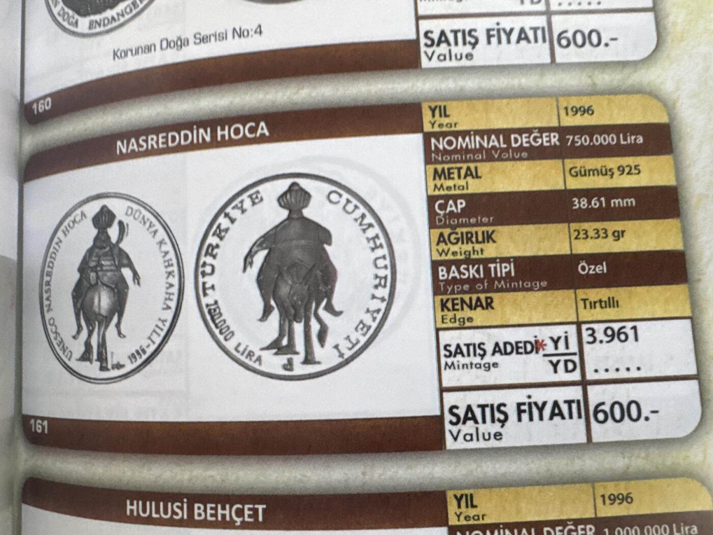 ❤️【币观天下】❤️ 第342期钱币秒杀拍卖场- 2026.2.4秒杀专场 长期征集拍品  土耳其1996年阿凡提倒骑驴精制纪念银币23.23克