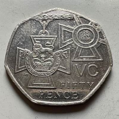 🌹外币初藏🌹🐯2026年第15场  每周二四六晚8️⃣点 接代拍 - 英国2006年50便士纪念币