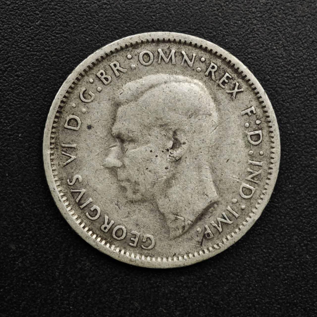 【淘币小摊】实时拍第八百六十三拍   小银币散币场   年前最后一周 之前的预留小年前全部发出 请更换最新收货地址  澳大利亚1940年乔治六世6便士银币