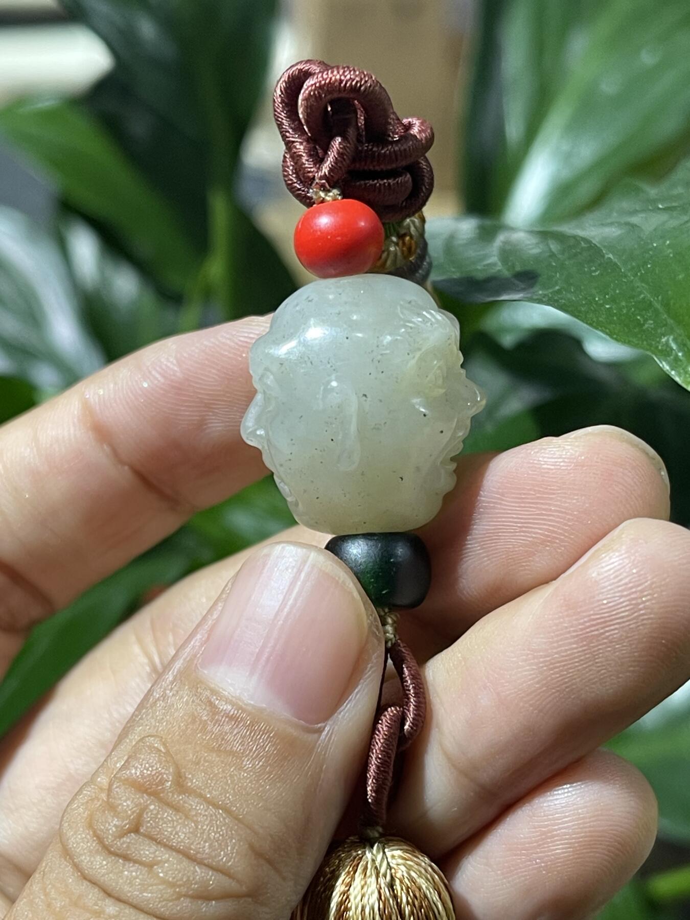 和田玉籽料手工挂饰 和田玉罗汉挂饰