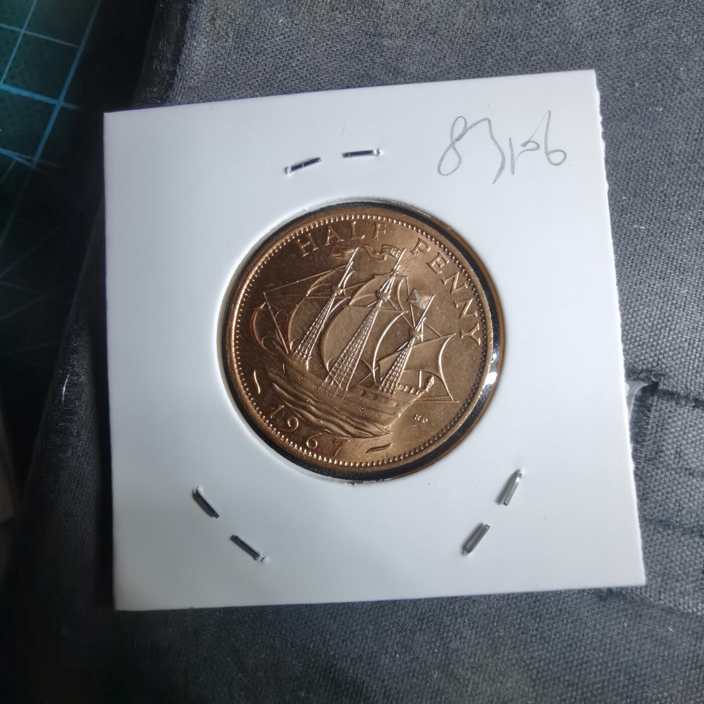 沼泽如烟--第983场 英国1967年半便士