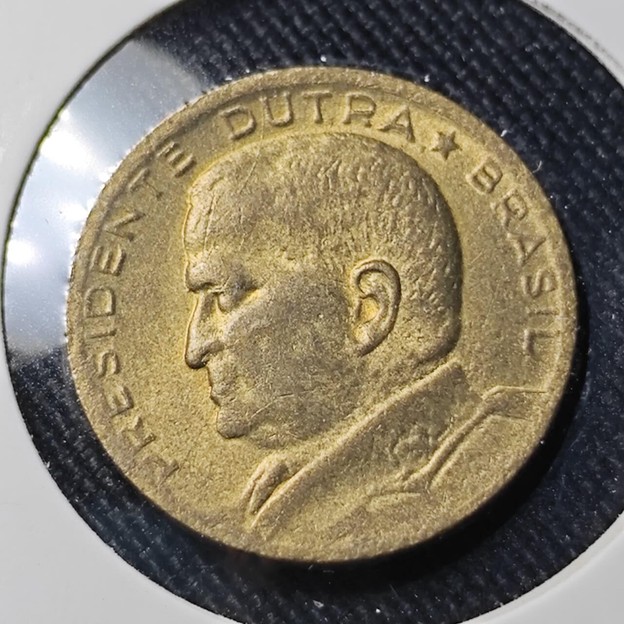 KK钱币收藏小铺  第391期  2月预留时间 周末发货  1955巴西50分铜币 带光