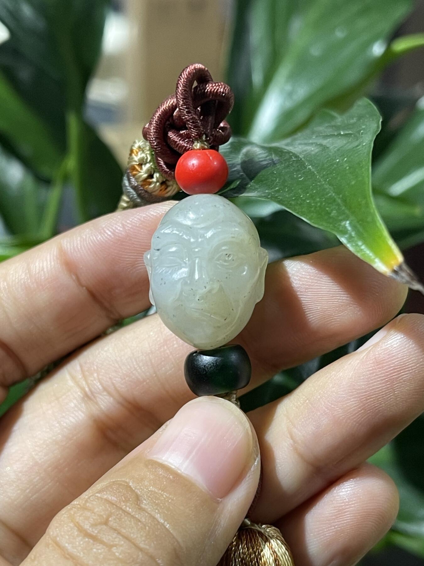 和田玉籽料手工挂饰 和田玉罗汉挂饰