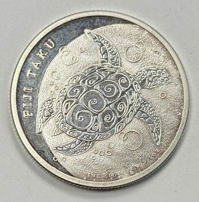 S&S Numismatic世界钱币-拍卖 第120期  - 斐济2012年 海龟 2元1盎司999投资银币 31.1克999银