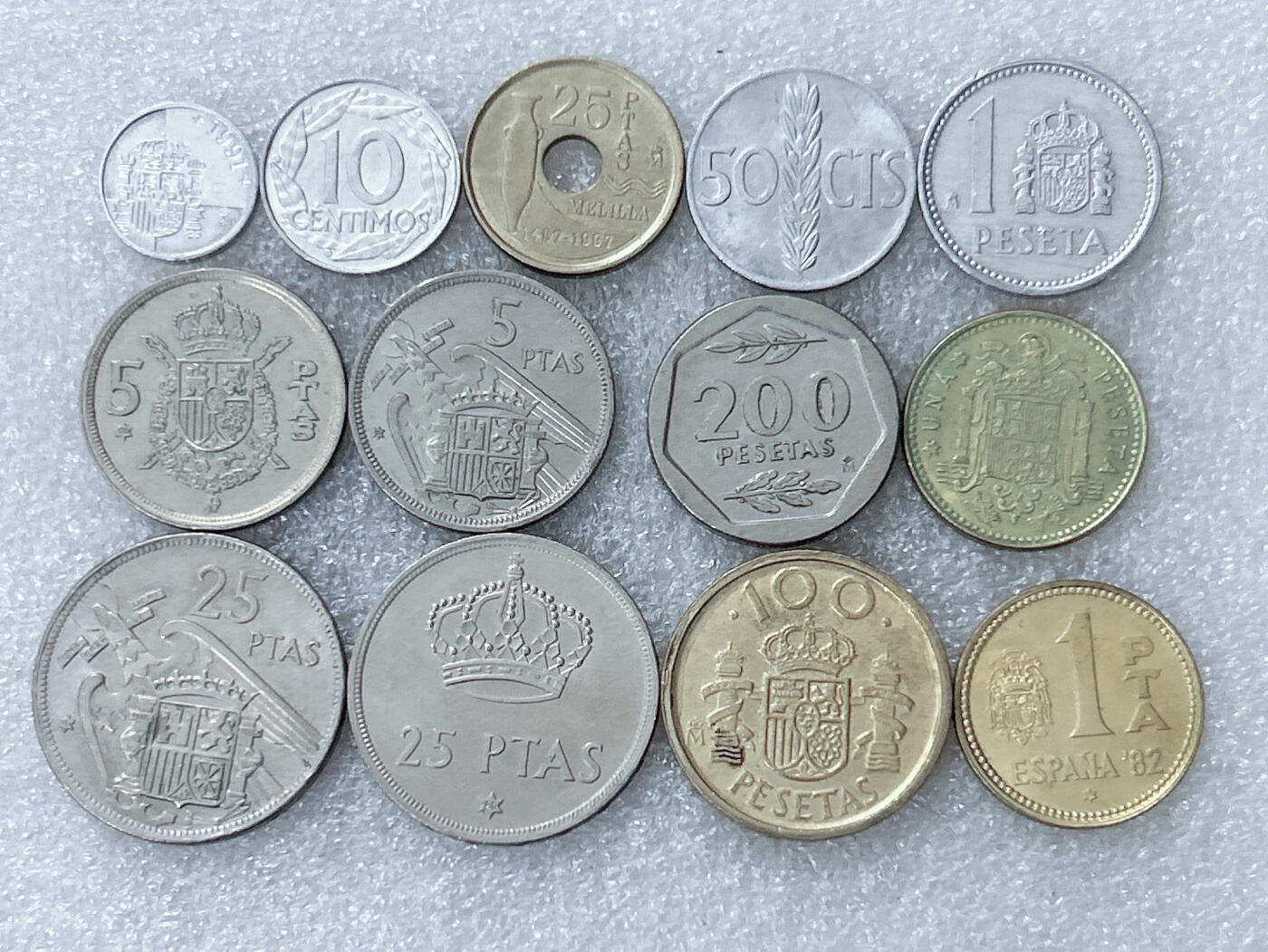 第一海外回流一元起拍收藏 散集专场  第298期 西班牙硬币 13枚 带光品