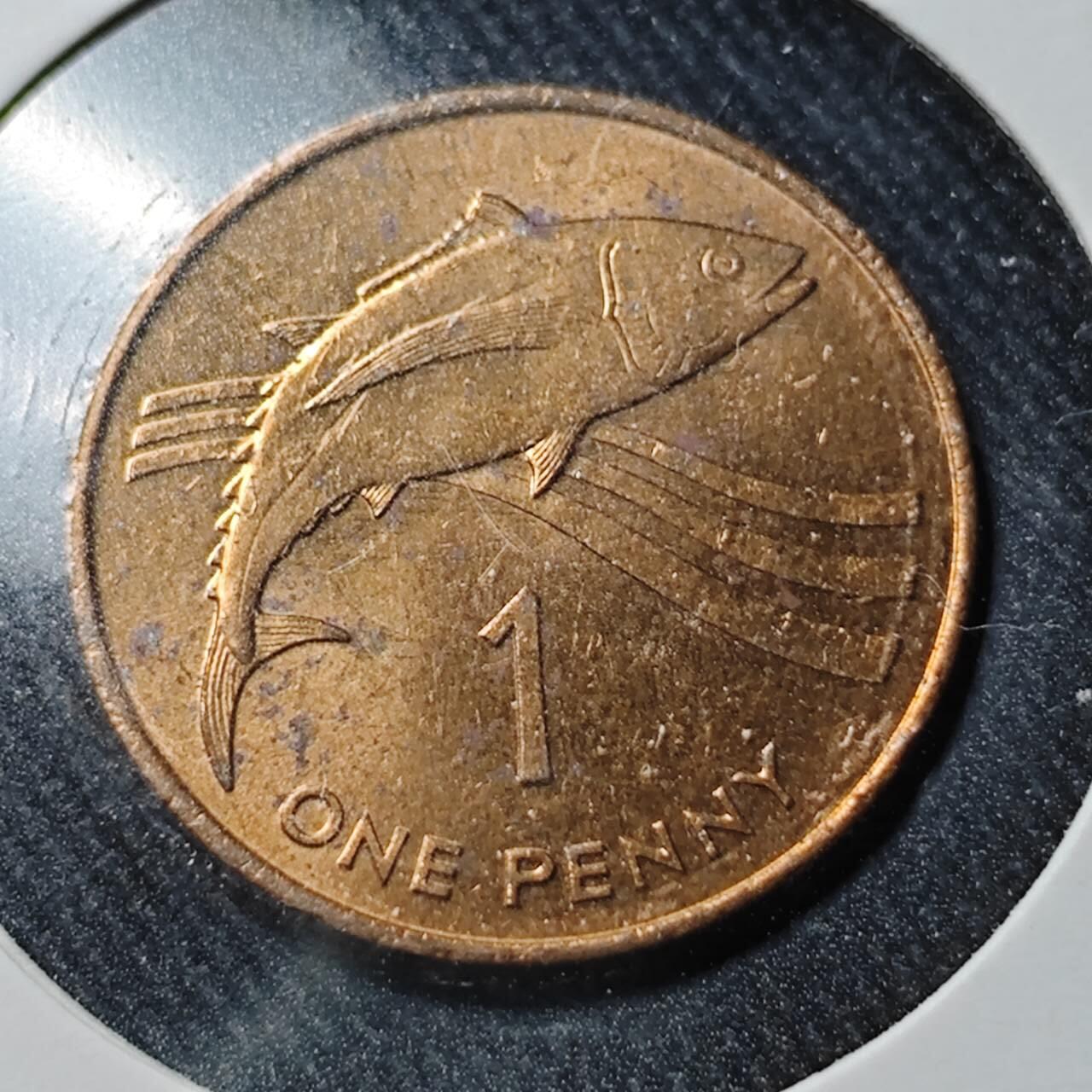 KK钱币收藏小铺  第391期  2月预留时间 周末发货  1991英属阿森松岛1便士铜币