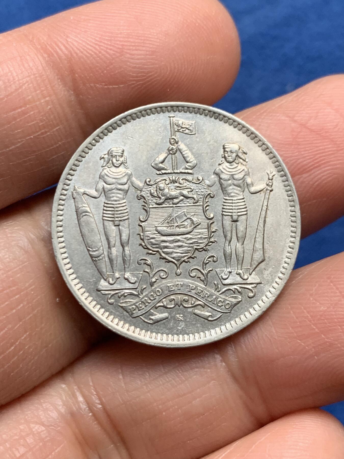 《竞宝斋》第464场 周日，周一，周二，3场连拍 （全场包邮）欢迎送拍 英属北婆罗洲1941年5分